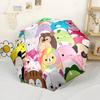 Kawaii Squishmallow Characters Cute And Colorful Portable Automatic Umbrella Folding Umbrella With 8 Ribs Sturdy Construction For Outdoor Daily Use