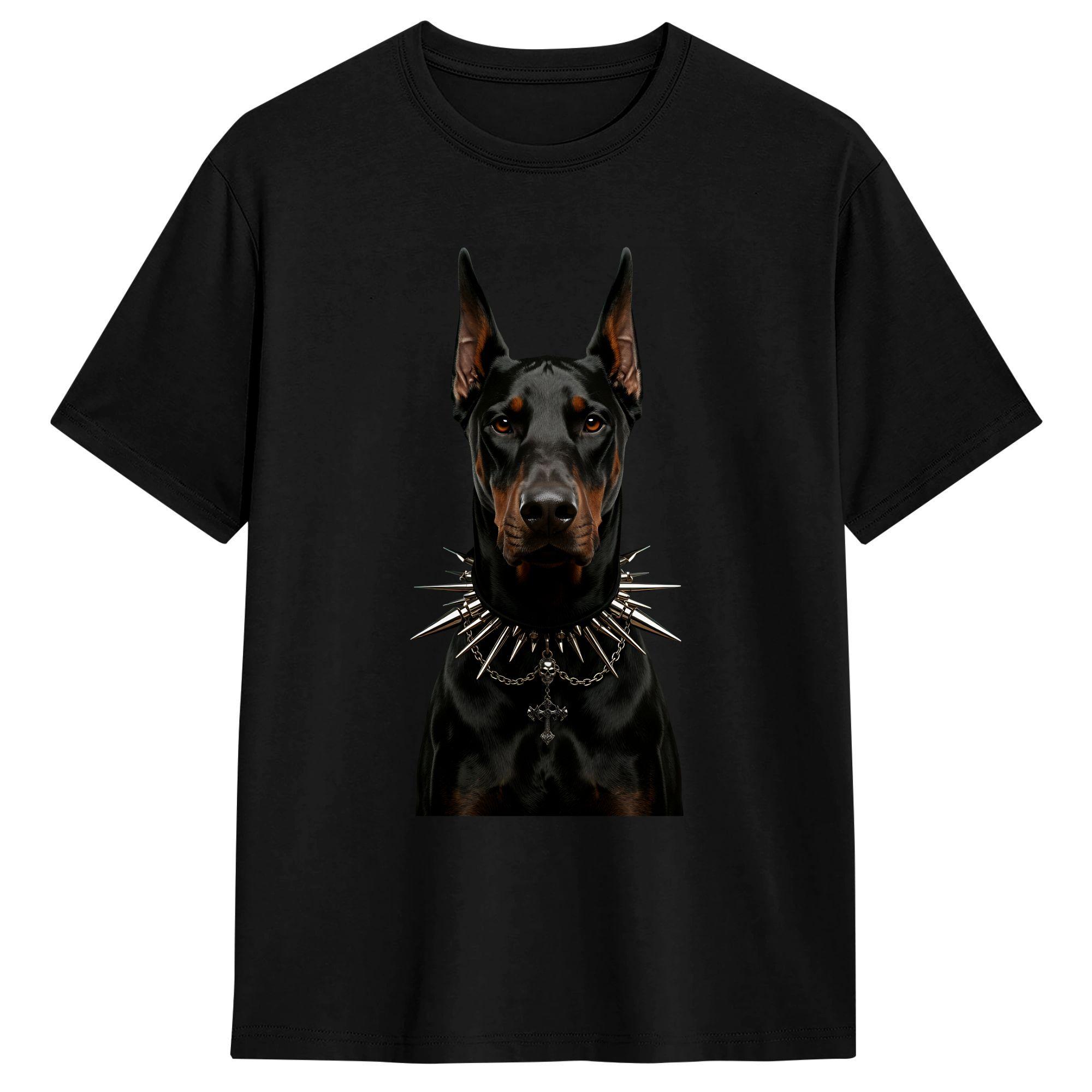 

Harajuku T-Shirt Summer Dobermann Dog Head Fashion T-Shirts Pure Cotton Tshirt for Men Y2K Basic Cheap Short Sleeve Tees 5XL різнокольоровий
