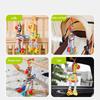 Cute Giraffe Rattle Plush Toys Baby Early Education Accompany Toys Children Sensory Animal Ring The Bell Toys Newborn Baby Gift