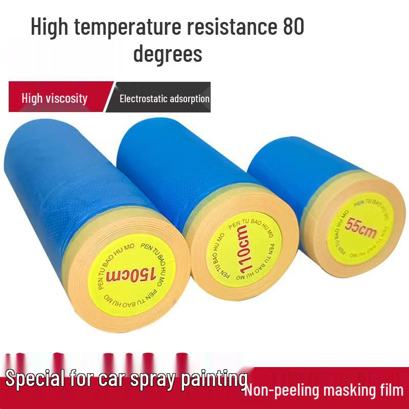 Self-Adhesive Blue Masking Film for Car Painting and Decoration