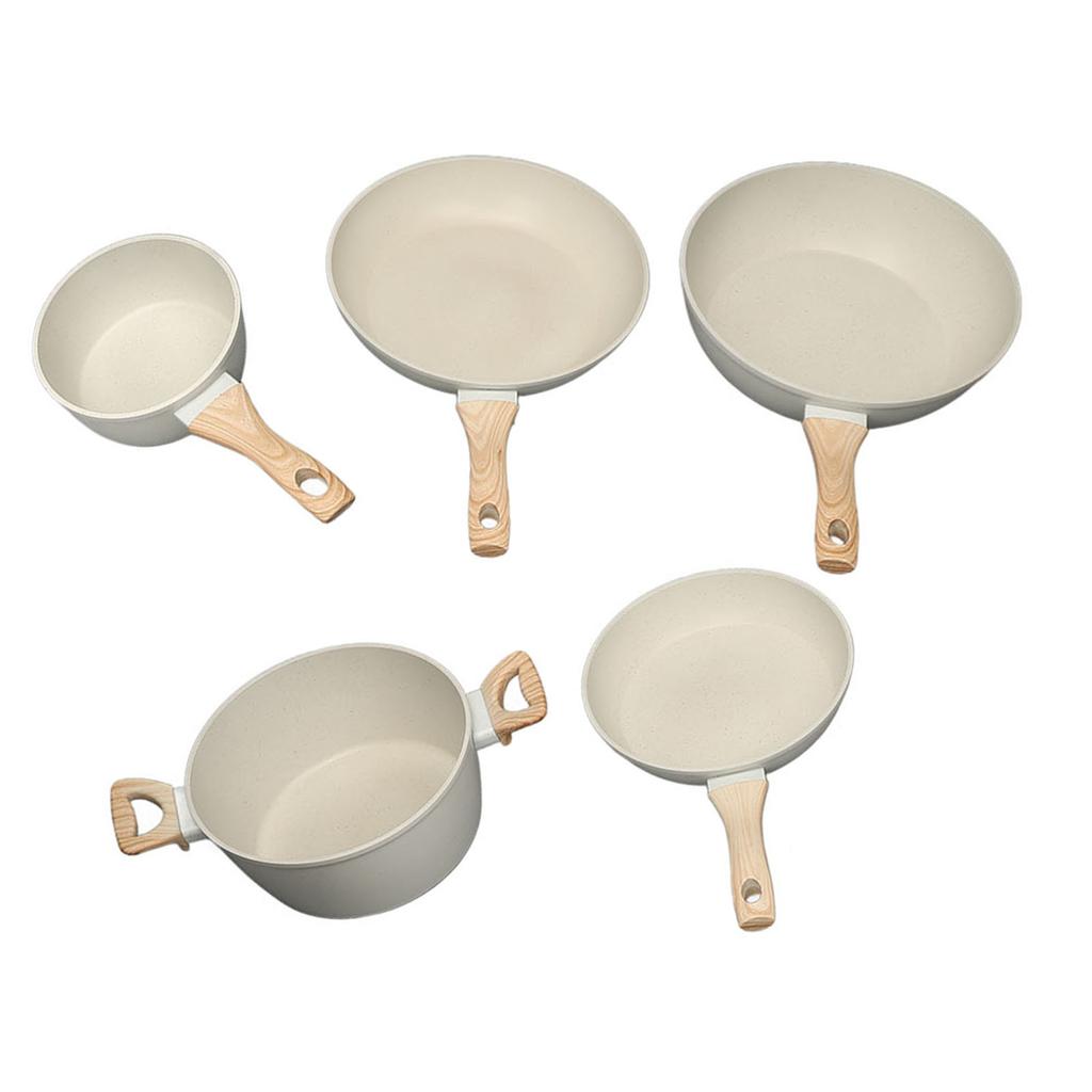 Pots and Pans Set Nonstick Granite Induction Kitchen Cookware Set for Cooking Frying Boiling