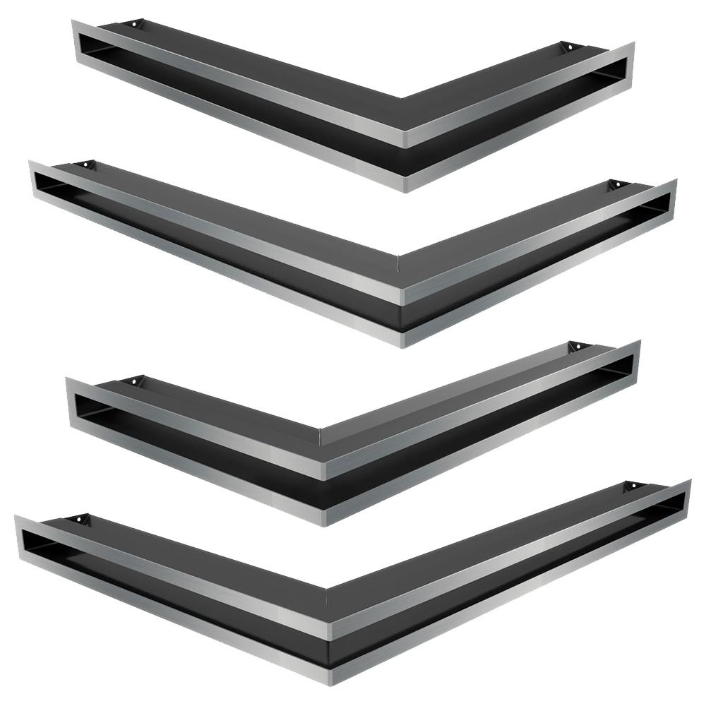 Vent Cover LUFT corner right 40x60x6 polished