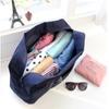 High-Capacity Foldable Travel Bag with Wheels and Logo