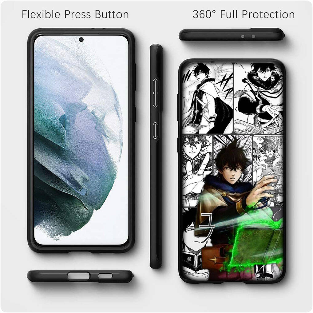 for iPhone 17 16 15 Xiaomi Poco F7 F8 X7 X6 F5 C85 C75 C71 M8 Redmi Note 14 13 12 11 Pro Max 14C 13C 15C A3 A4 Phone Case Asta Black Clover Cover