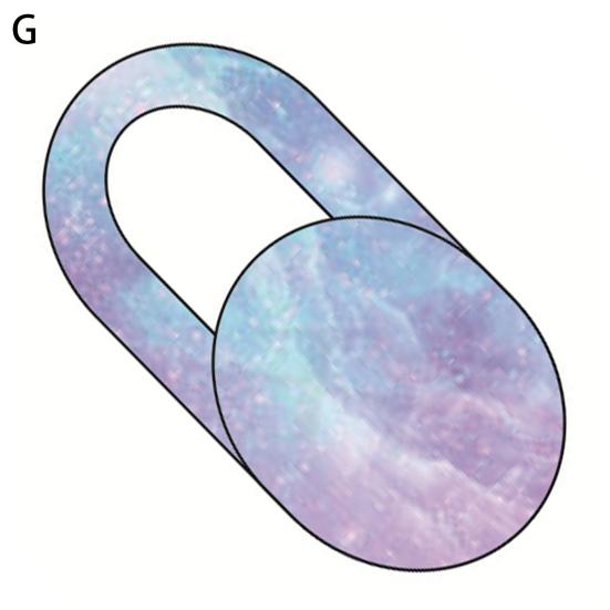 Webcam Cover Ultra-thin Anti-scratch Privacy Protection Anti-spy Dustproof Universal Starry Sky Flowers Camera