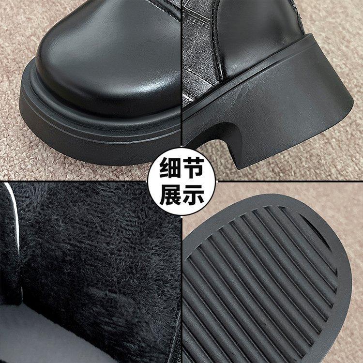 [Ushilai] British Martin Boots for Women In the Autumn of 2025, New Small Height-increasing Fashion Temperament Short Boots