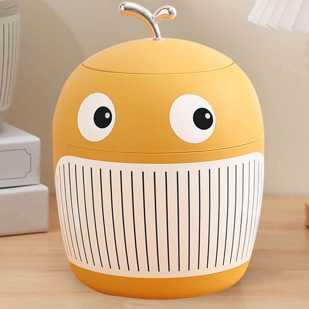 Little Whale Trash Can Mini Cute Light Luxury Garbage Bin Portable Multifunctional Trash Can for