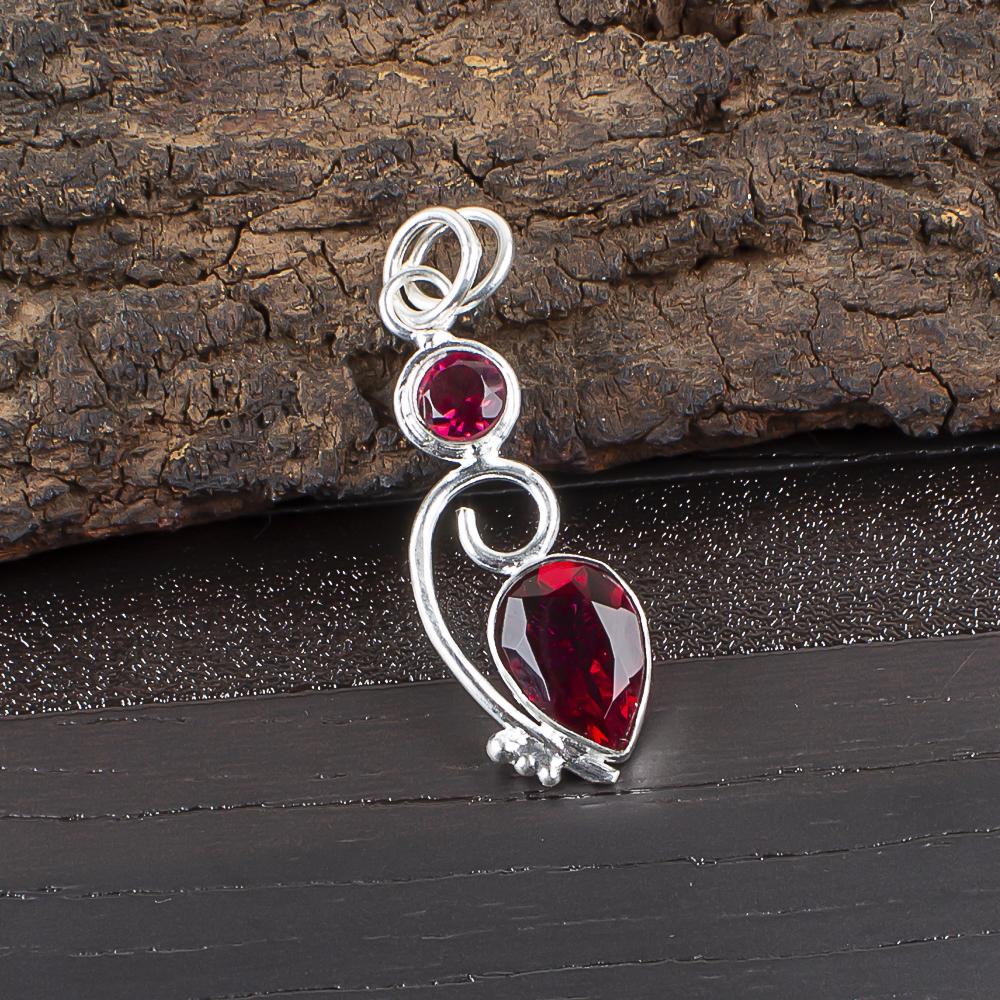 

Pink Rubellite Gemstone Jewelry, 925 Solid Silver Pendant, Handmade Everyday Pendant, Bohemian Rubellite Pendant For Grandma Gift 1.47 Inches розовый