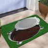 Grassland Manhole Cover Printed Door Mat Fun Prank Carpet Home Decoration Carpet Bedroom Kitchen Home Anti Slip Door Mat