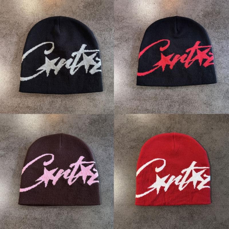 American Style Knit Beanies For Women Winter Warm Soft Yarn Hat Trendy Streetwear Accessory Unisex Design