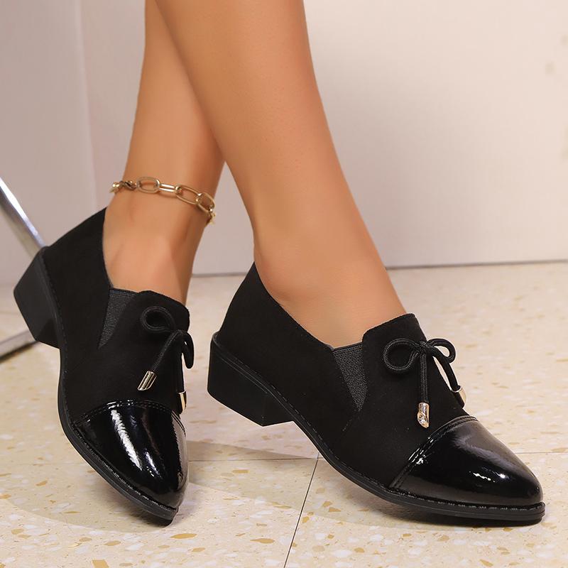 Fashion Women's Fashion Leopard Print Loafers Spring Autumn Comfort Slip On Casual Shoes Woman British Style Block Heeled Dress Shoes