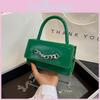 Women's Simple Solid Color Chain Decor Mini Handbag 2023 Summer New Stylish Crossbody Small Square Bag