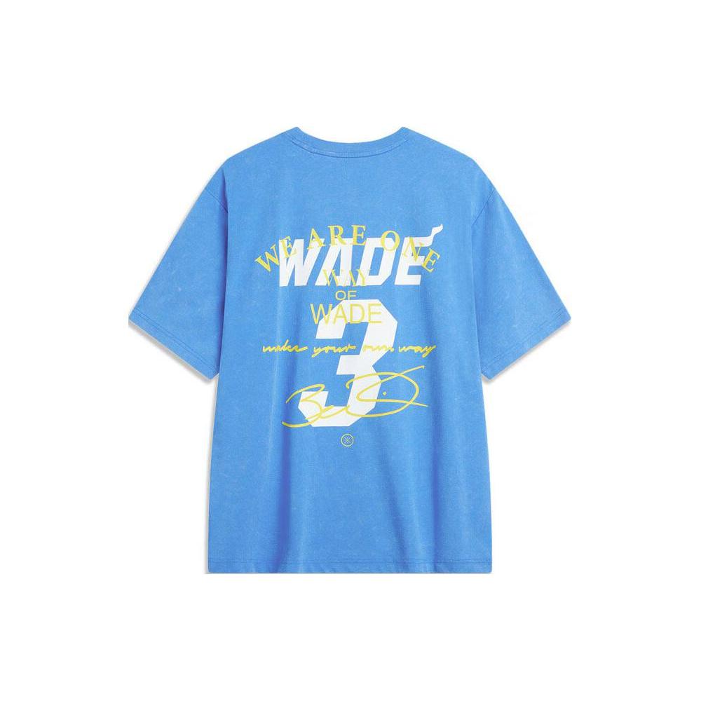 Li Ning T Shirt Men's Interstellar Blue AHSU401-5