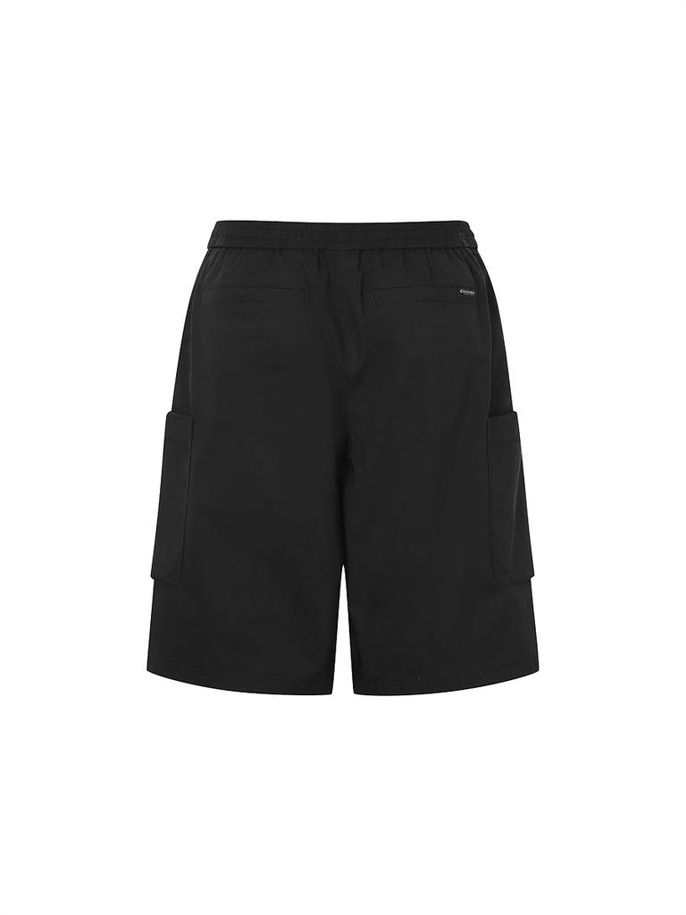 DISCOVERY EXPEDITION Freshvent Women'S Cotton Parachute Bermuda Cargo Shorts (Black)