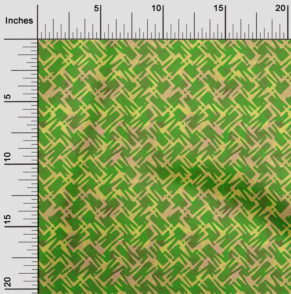 oneOone Georgette Viscose Aqua Blue Fabric Batik Fabric For Sewing Printed Craft Fabric By The Yard 42 Inch