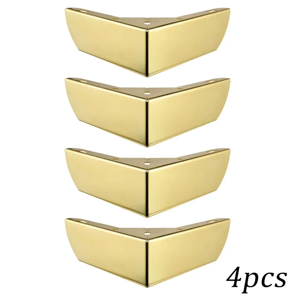 4Pcs Durable Heavy Load Bearing Furniture Legs Metal Cabinet Three-pronged Feet Triangle Sofa Legs DIY Furniture Hardware Legs