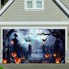 1pc Halloween Garage Door Banner Suitable for Halloween Parties Anniversaries Indoor and Outdoor Home Decoration.