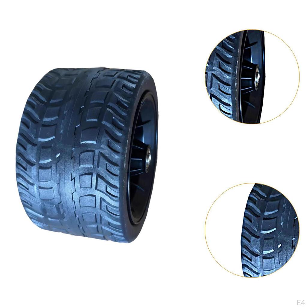PVC Solid Wheel for Garden Utility Carts Repair Parts Heavy Duty Multifunctional Muddy Terrain