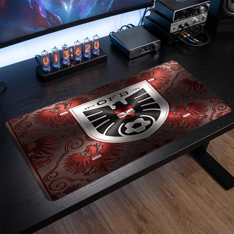 Austria Football Crest Mouse Pad, Extended Non Slip Rubber Desk Mat for Gaming Office Laptop Fan Gift
