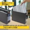 Plus File Box PP Carry Box + A4 Dark Gray FL-126BF 76-121
