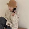 Fashion wool knitted curled dome top hat women's autumn and winter fashion short brim fisherman hat children's basin hat