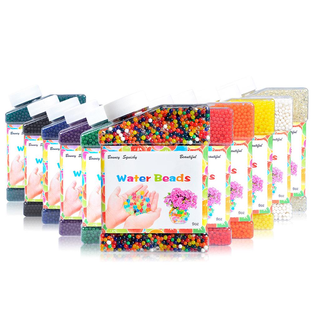 30000pcs Water Beads Rainbow Mix Crystal Soil Non-Toxic  Bottled Package for Inside Decoration Air