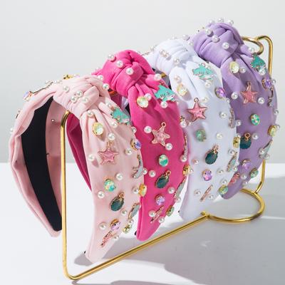 Holiday Sea Star Rhinestone Knot Hairband Headband Adult Hair Accessories Hair Jewley