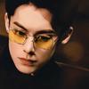 Photosensitive color-changing gold wire glasses frame night vision glasses Ruanshuai Sven square frame metal myopia glasses anti-blue flat glasses