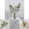 Künstliche Salicaceae zur Heimdekoration mit realistischem Blattmaterial für Hochzeits- und Foto-Requisiten