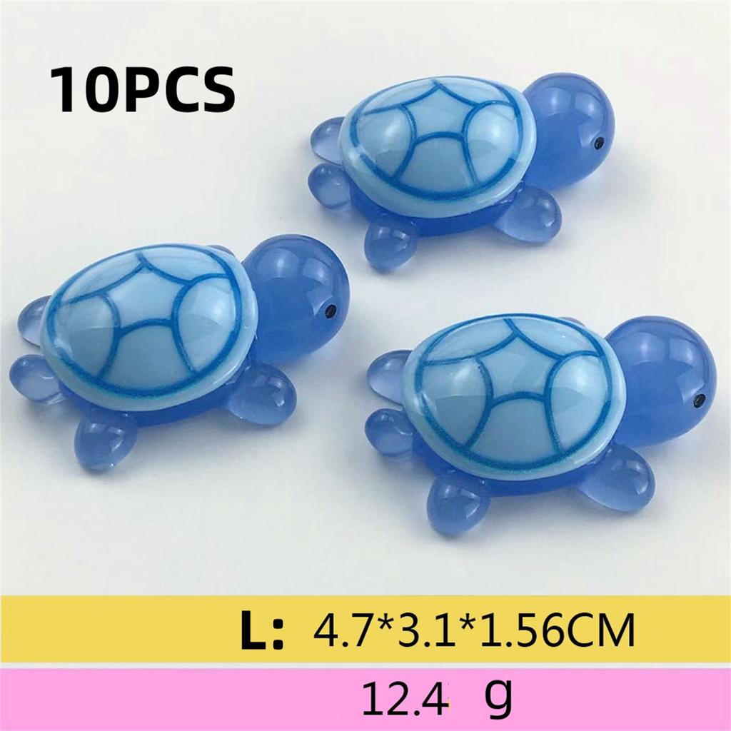 Colorful Luminous Mini Tortoise Micro Landscape Figure Ornament DIY Glowing Turtle Miniature Statue Potted Decor Fairy Garden