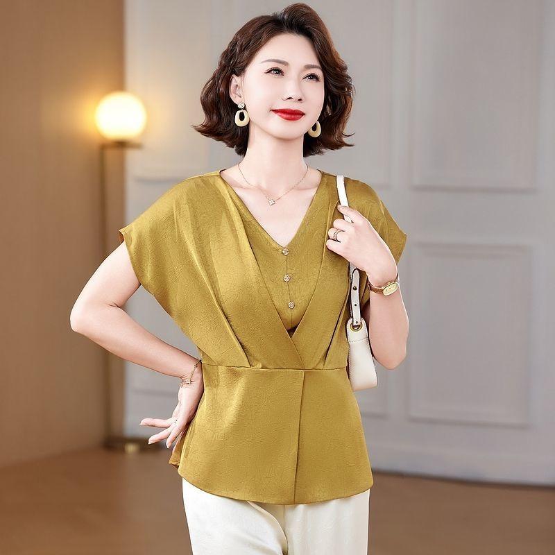 New Summer Clothing Chiffon Shirt Waist Fashionable Women's Tops Fashionable Small Shirt