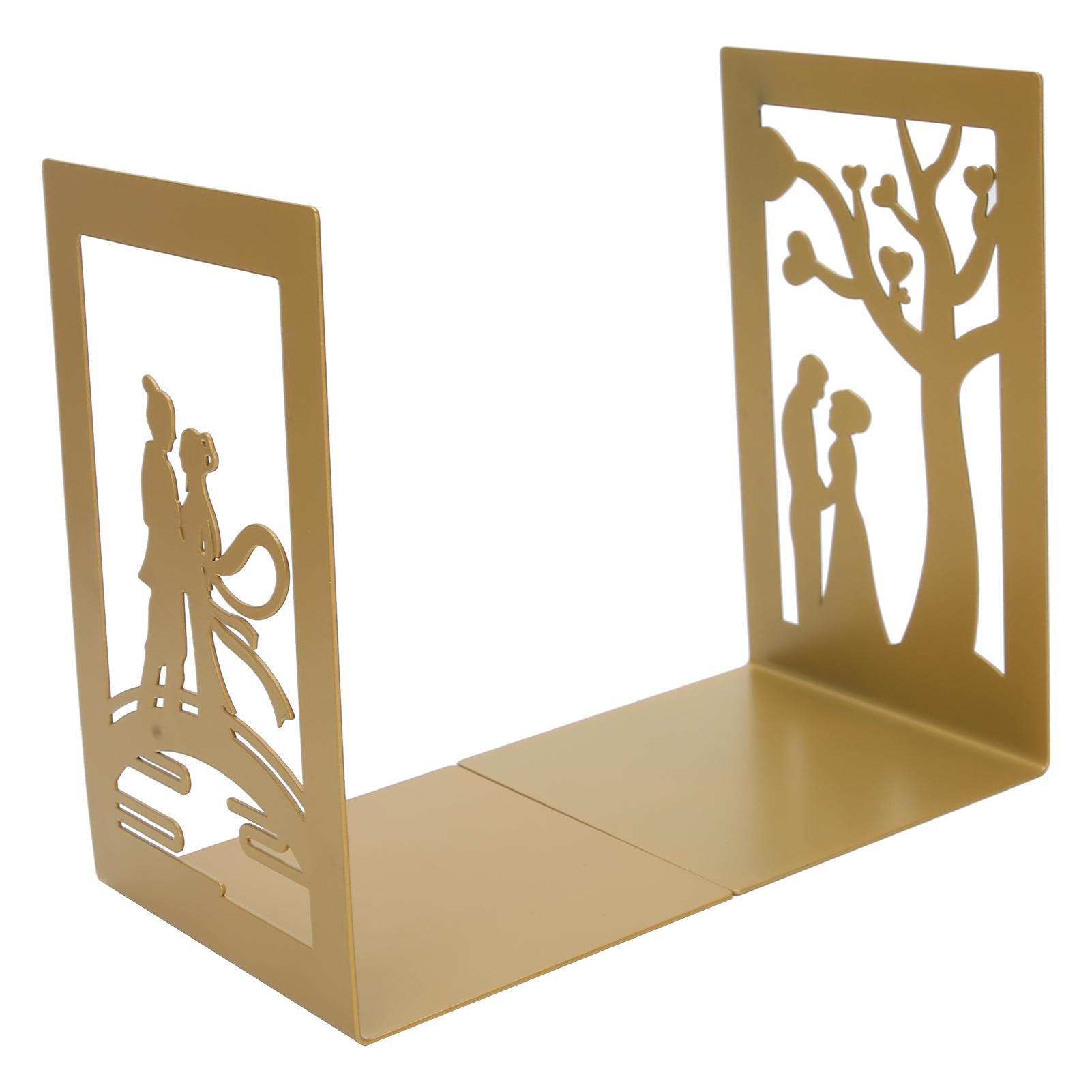 

Металлический разделитель для книг, утолщенный, противоскользящий, настольный, организует книжную полку, коллекцию поделок(Цветок