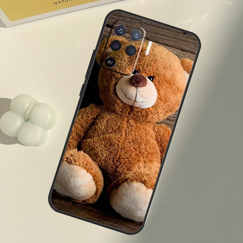 Cute Bear Case For OPPO A74 A94 A54 A1K A15 A16 A52 A72 A83 A91 A93 A53S A5 A9 A31 A53 2020 Cover