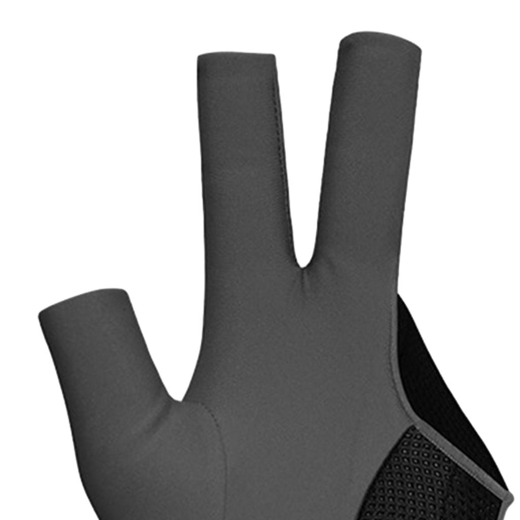 3 Finger Billiards Glove Pool Cue Glove Right Hand Shooters Snooker Half Finger Indoor Game Show Glove Three Fingers Glove