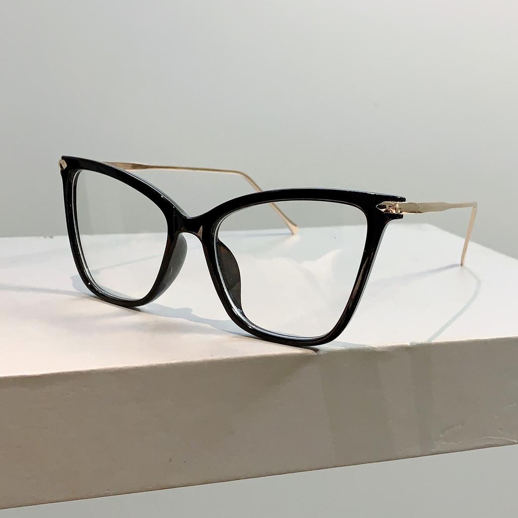 Women Cat Eye Glasses  New in Trendy Oversized Blue Light Blocking Eyewear Stylish Brand Non-prescription Eyeglasses