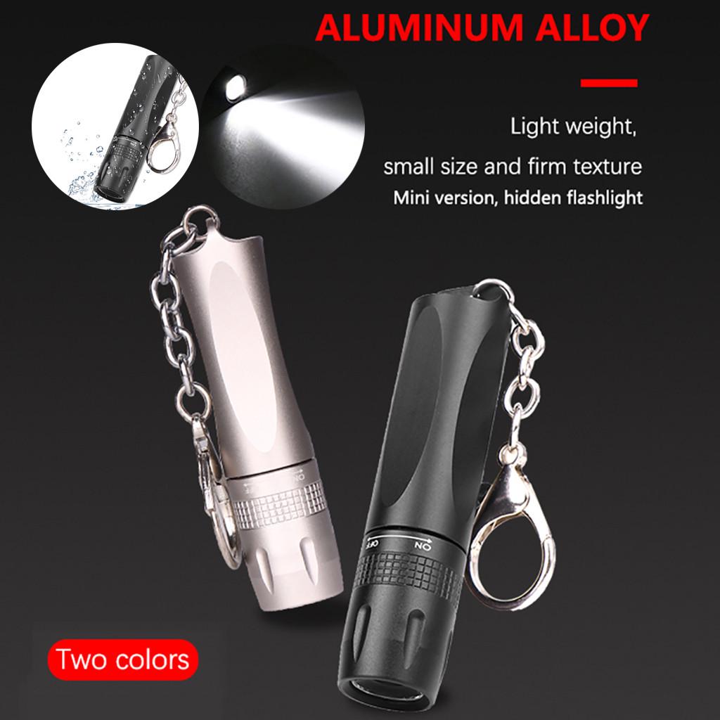  LED Handheld  Portable Small Flashlight Hang Buckle Light Flashlight