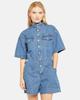 Levi's SURPLUS Overalls Romper Denim Salopette Women's 0002 BLUE M