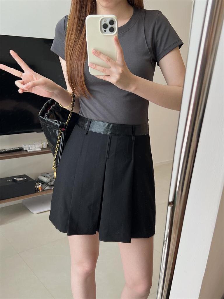 2024 Women's Slim Fit Peach T Short-Sleeve Elastic T-Shirt – Slimming Summer Base Layer Top