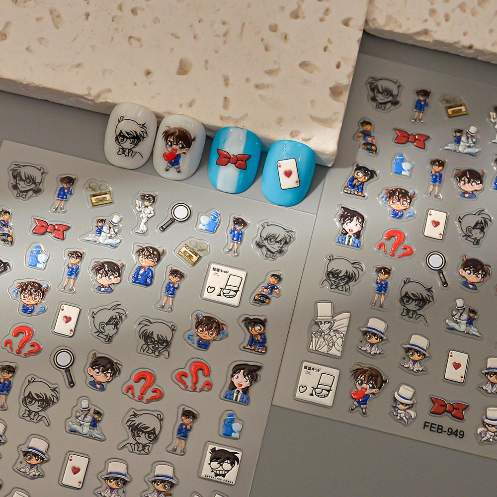 5D Embossed Cute Puppy Nail & Laptop Stickers, Waterproof & Three-Dimensional, In Stock