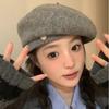 Wool Beret Women's Autumn and Winter Woolen Hat Winter Painter Hat