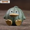 Yixing Purple Clay Watermelon Duck Tea Pet Vintage Tea Games Tea Figurine Play Toys Tea Statue Ornaments Supplies Workmanship
