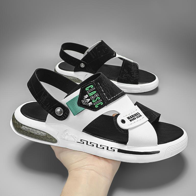 Fashion CYYTL Summer Mens Slippers Casual Shoes Beach Sandals Outdoor Slides Leather Walking Comfort Fashion Lightweight Luxury Designer