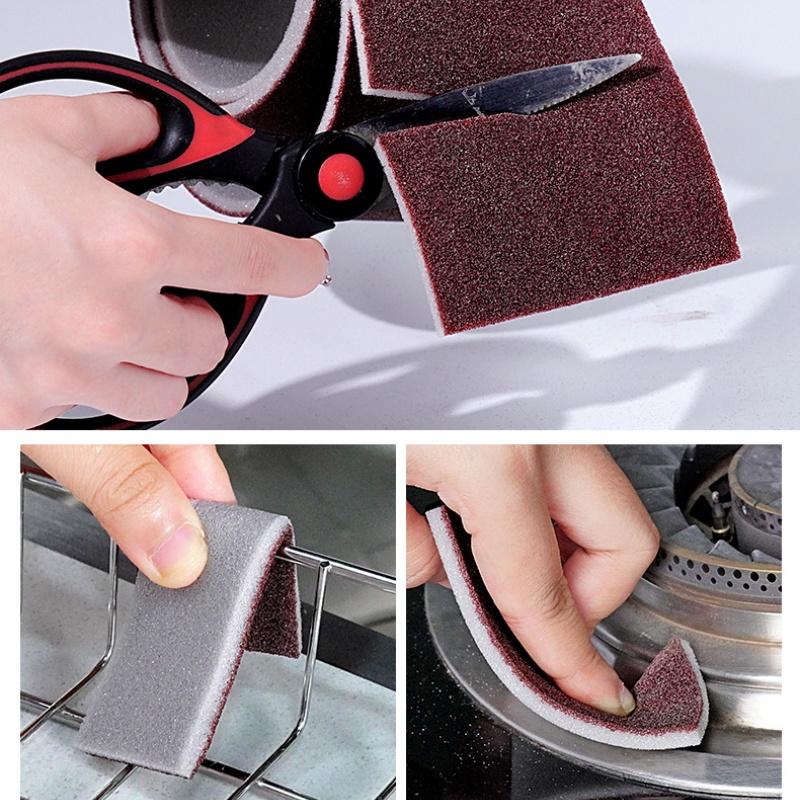 Kitchen Sponge Magic Sponge Eraser Carborundum Removing Rust Cleaning Brush Descaling Clean Rub for Cooktop Pot Dish Sponges