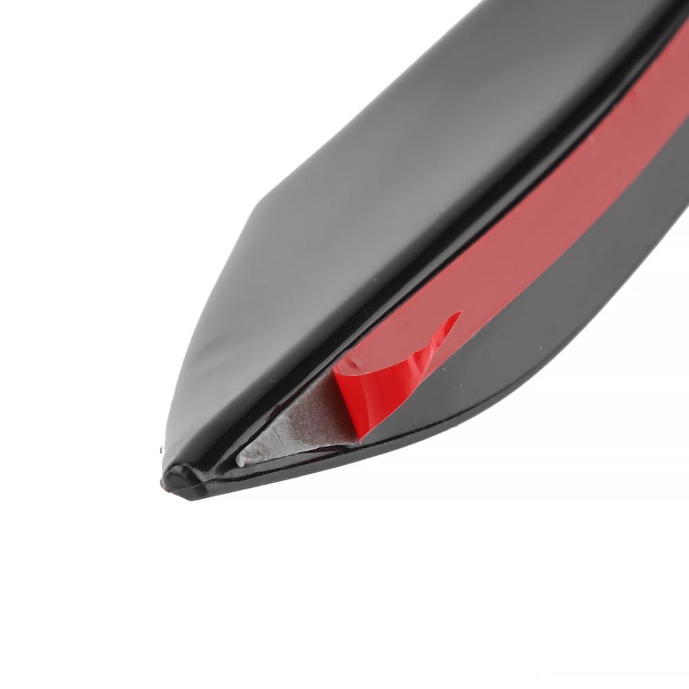 6 stk. Blank Svart Bil Frontfanger Vindkniv Lister Frontstang Universell