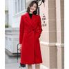 Autumn and Winter New Thickened Woolen Women's Coat Wish Multi-colored Plus Long Coat