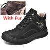 Luxury Winter Men'S Boots Genuine Leather Outdoor Hiking Shoes Men Handmade Non-Slip Warm Boots Casual Climbing Bottes D'Hiver