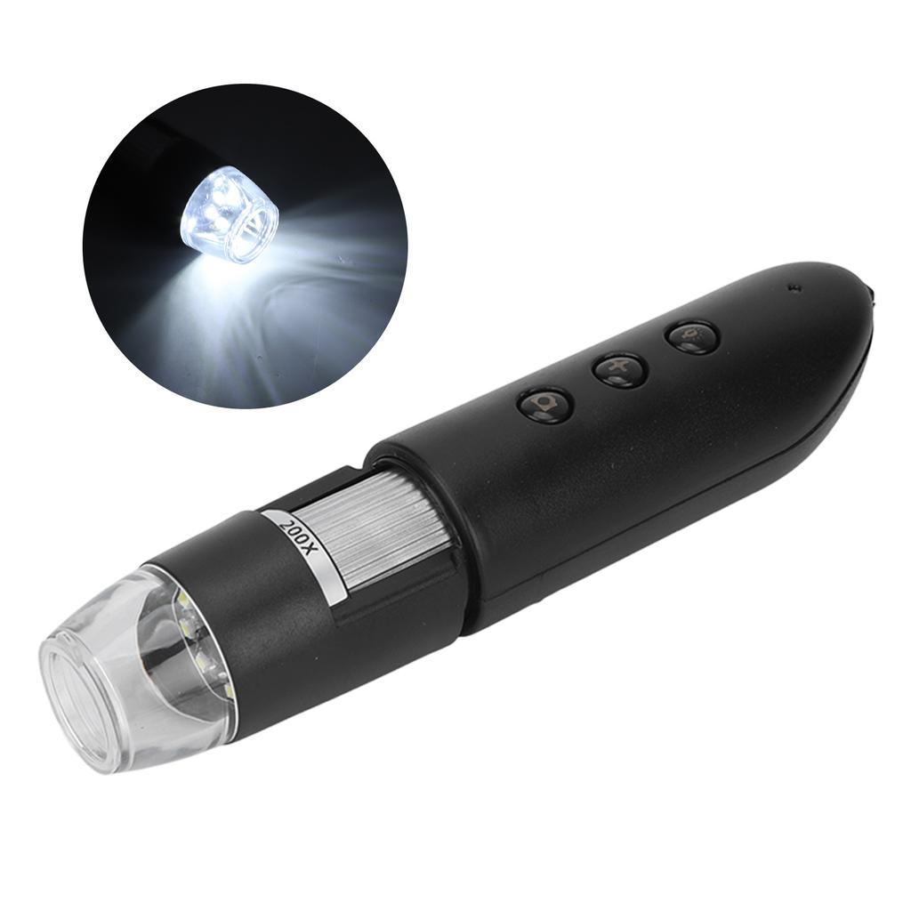 Wireless Digital Microscope 200X Magnification Electric Portable Handheld Microscopes
