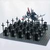 New 21Pcs Solider Uruk Hai Army Figrues King Angmar With Fell Beasts Shield Sword Bow Spear Weapons Kid Toys