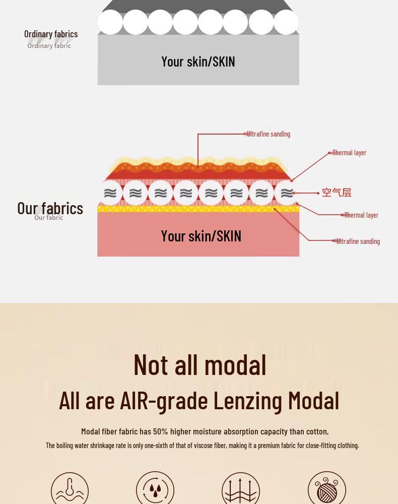 Lady Urban Women's Seamless Modal Thermal Leggings