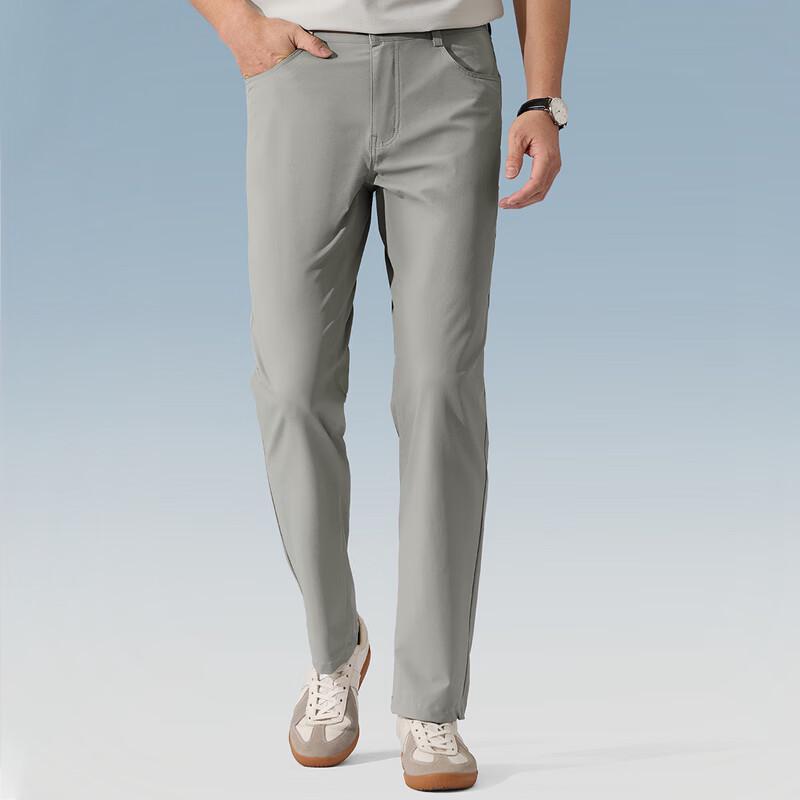 Judger Men s Business Casual Straight-Fit Pants 34